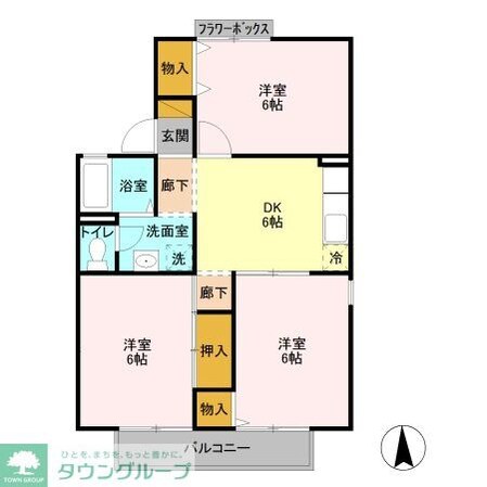 グリーンパーク櫛引 第1の物件間取画像